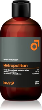 Beviro Natural Body Wash Metropolitan kūno prausiklis vyrams